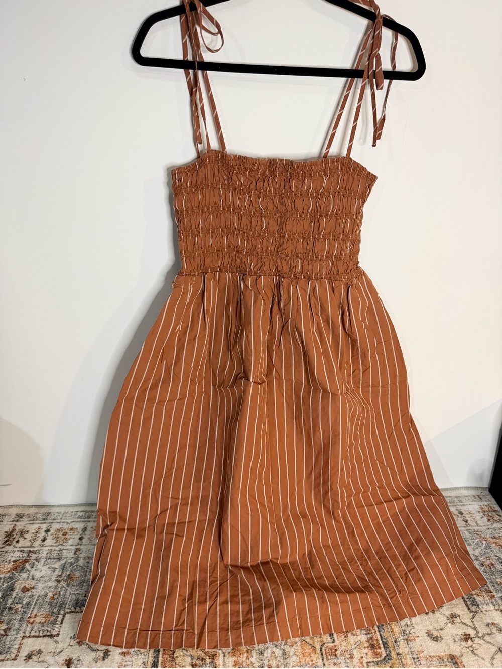 A new day smocked bodice midi dress